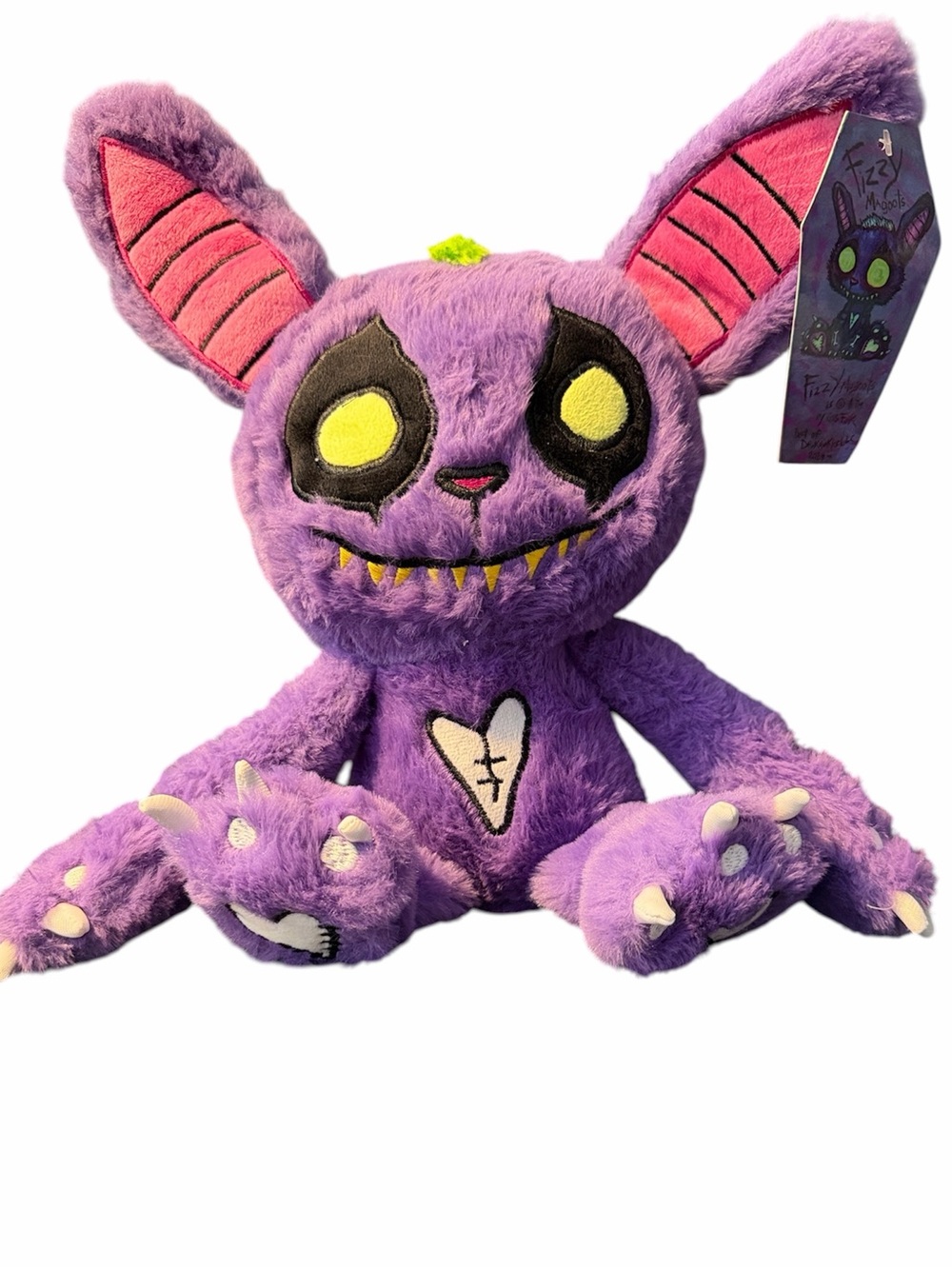 Gus Fink Studios Art Fizzy Magoots Purple Plush Monster Toy Thirteenth Floor